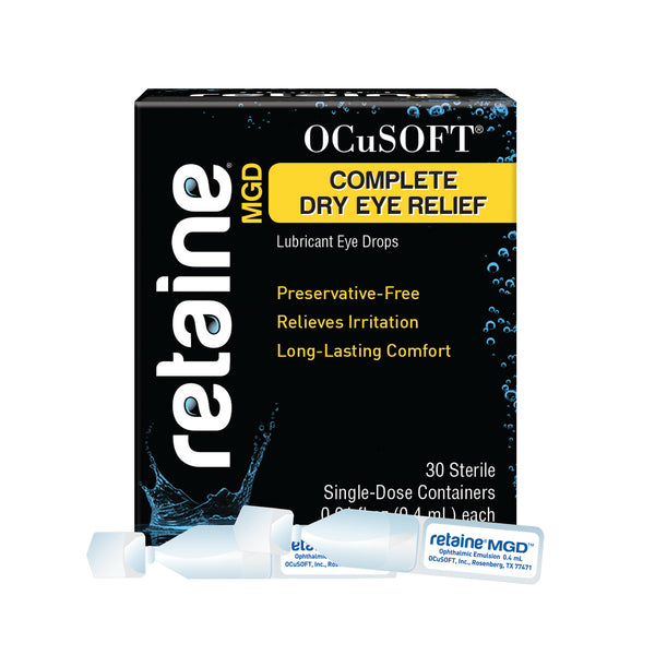 RETAINE MGD Ophthalmic Emulsion Eye Drops - 30 Single-Dose Vials